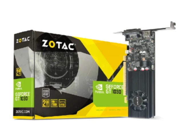 ZOTAC 索泰 GAMING GeForce GT 1030 2GB GDDR5 HDMI/VGA Low Profile 顯示卡