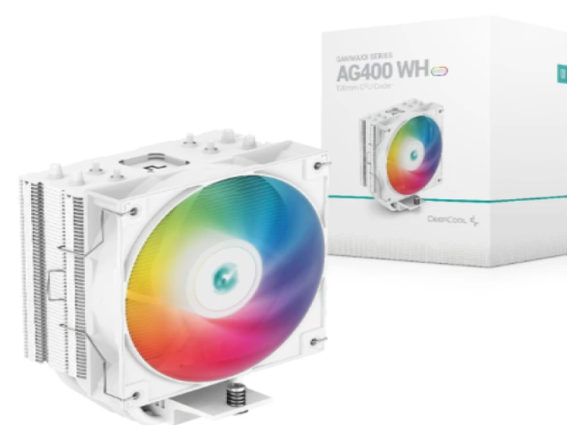 DEEPCOOL 九州風神 AG400 WH ARGB CPU 散熱器